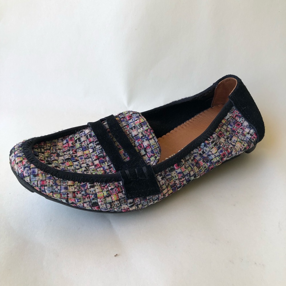 Authentic Bernie Mev multicolor driving loafers